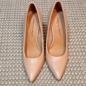 CHRISTIAN SIRIANO Nude Basic Casual Heels Pointed Toe Pumps Size US 7 1/2